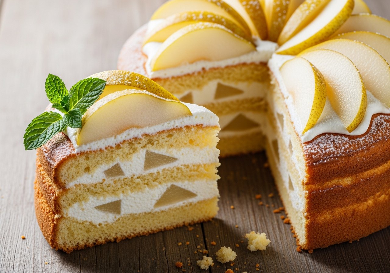 Torta di Ricotta e Pera (Ricotta Pear Cake)